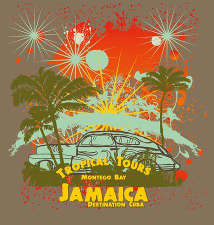 pacific surfer chamipon club vector graphic designのイラスト素材