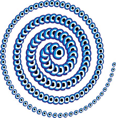 blue amulet line vector artのイラスト素材