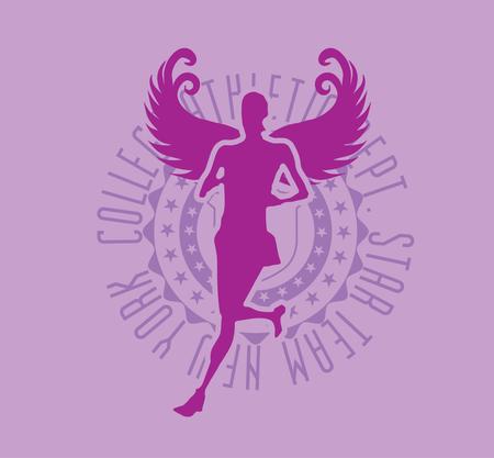 winner runner time vector artのイラスト素材