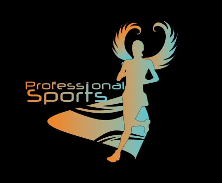 winner runner time vector artのイラスト素材