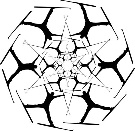 freestyler winter sports skier vector artのイラスト素材