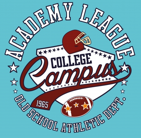 american college sports vector artのイラスト素材