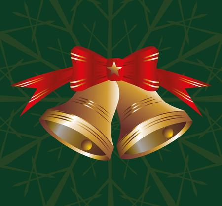 gold and green xmas  icon vector artのイラスト素材