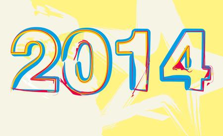 Chinese Calligraphy 2014 - Year of the Horse vector artのイラスト素材