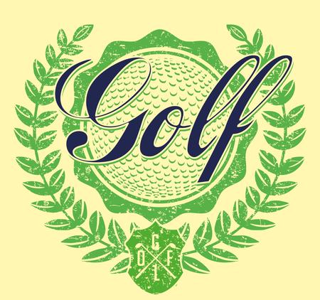 golf sports equipment vector artのイラスト素材