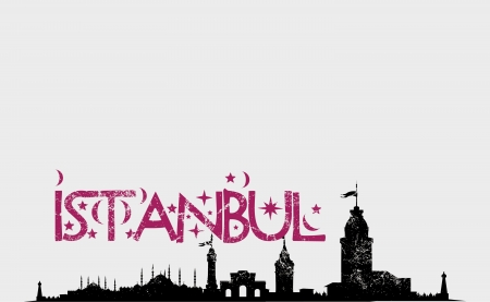 istanbul big city vector artのイラスト素材