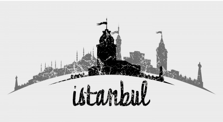 istanbul big city vector artのイラスト素材