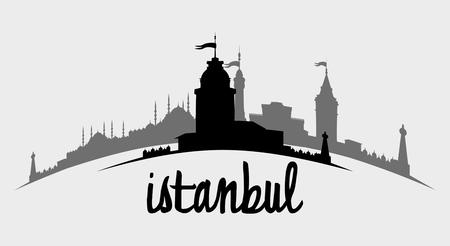 istanbul big city vector artのイラスト素材