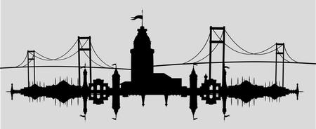 istanbul big city vector artのイラスト素材