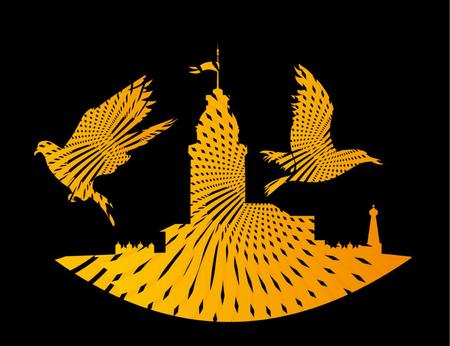 istanbul big city vector artのイラスト素材