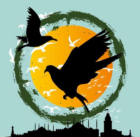 istanbul big city vector artのイラスト素材