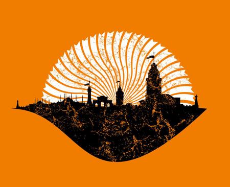 istanbul big city vector artのイラスト素材