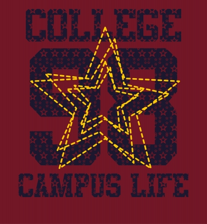 american college sports vector artのイラスト素材