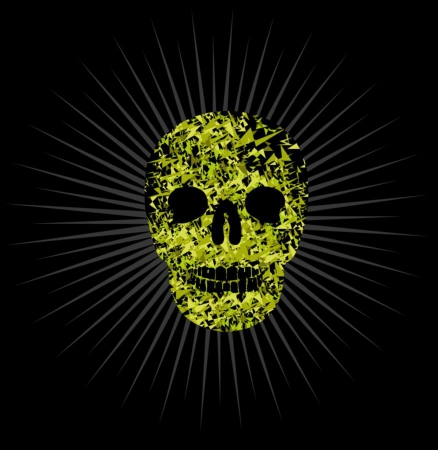 tattoo tribal skull vector artのイラスト素材