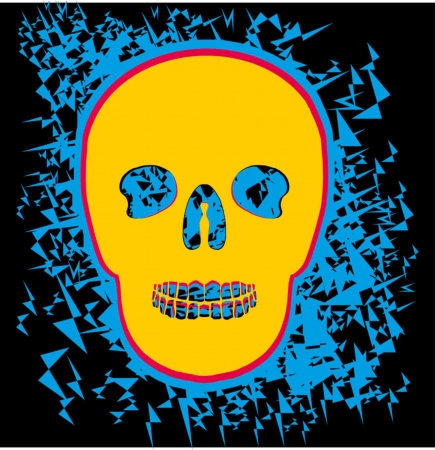 tattoo tribal skull vector artのイラスト素材