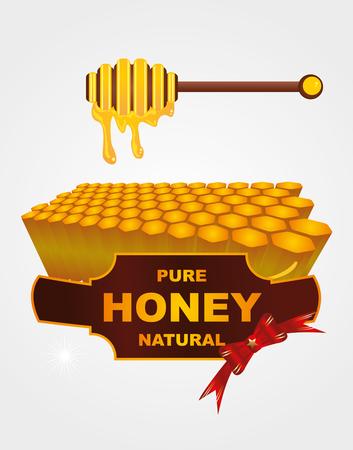liquid honey jar vector art designのイラスト素材