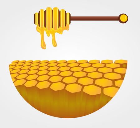 liquid honey jar vector art designのイラスト素材