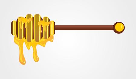liquid honey jar vector art designのイラスト素材