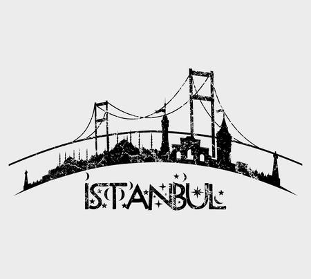 istanbul big city vector artのイラスト素材