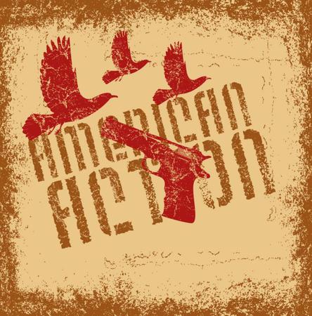 american retro gun vector artのイラスト素材