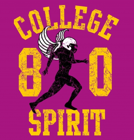 american college sports vector artのイラスト素材