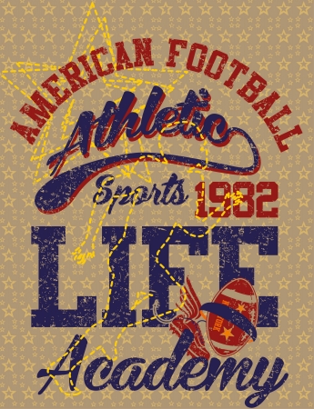 american college sports vector artのイラスト素材