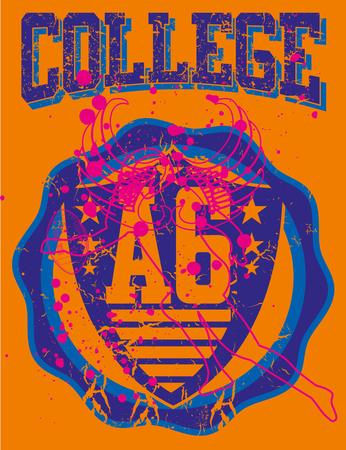 american college sports vector artのイラスト素材