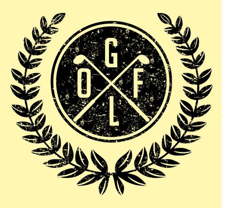 golf sports equipment のイラスト素材