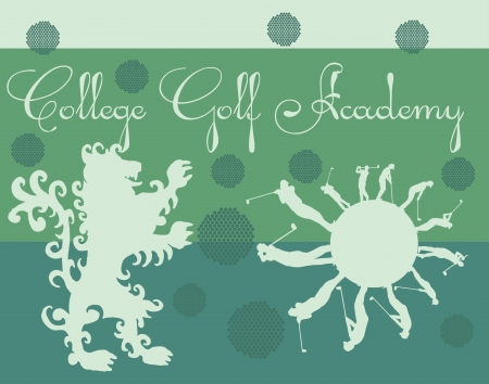 summer sports golf player のイラスト素材