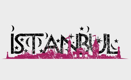 istanbul big city artのイラスト素材