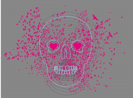 tattoo tribal skull vector artのイラスト素材