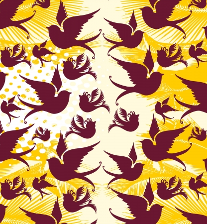 tribal tattoo birds vector artのイラスト素材