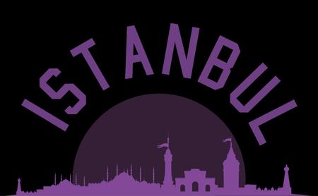 istanbul big city vector artのイラスト素材