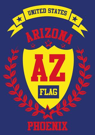 united state arizona city artのイラスト素材