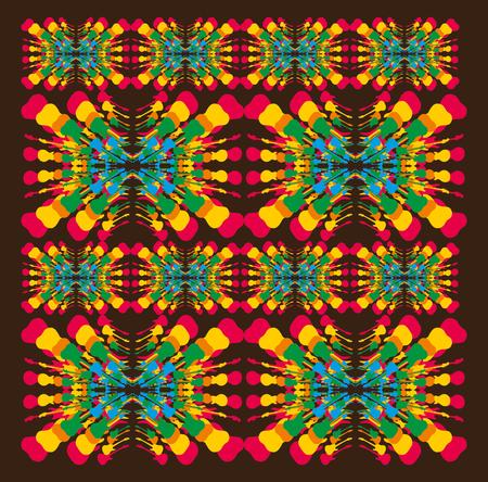 mix color guitar pattern artのイラスト素材