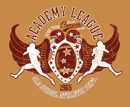 american college sports artのイラスト素材