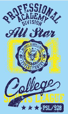 college sports vector artのイラスト素材