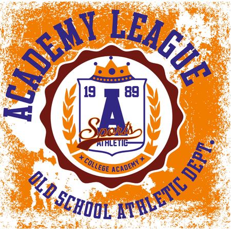 college badge vector artのイラスト素材