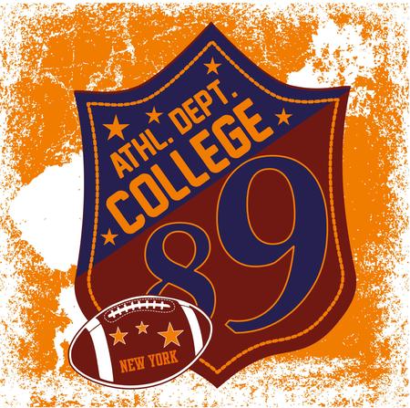 college badge vector artのイラスト素材