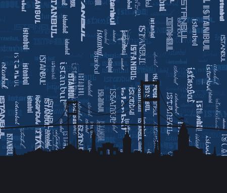 istanbul city vector artのイラスト素材