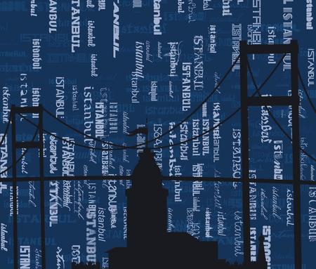 istanbul city vector artのイラスト素材