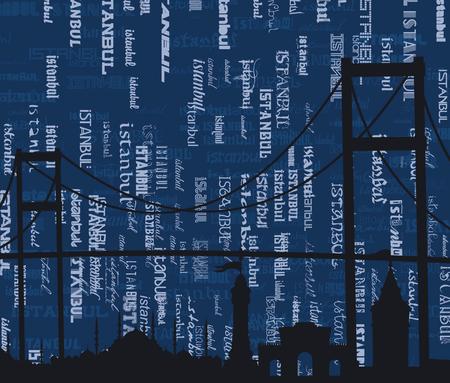 istanbul city vector artのイラスト素材