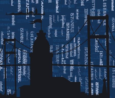 istanbul city vector artのイラスト素材