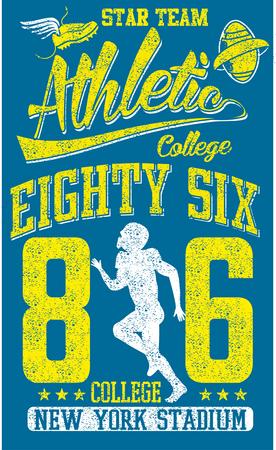 american college team vector artのイラスト素材