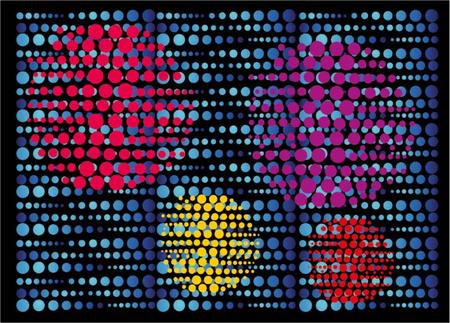 dot background design vector artの写真素材