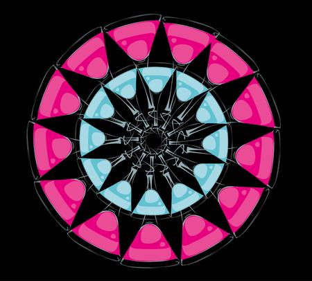 mix color cocktail glass vector artの写真素材