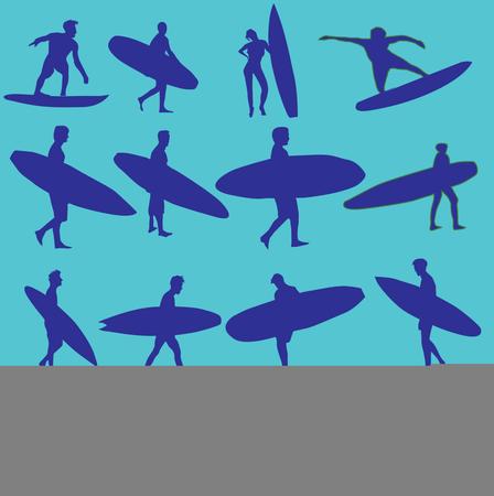 pacific surfer vector graphic designの写真素材