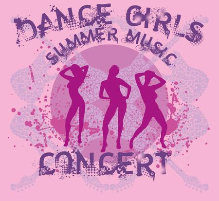 samba dance girls vector artの写真素材