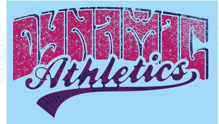 athletic sports slogan vector artのイラスト素材