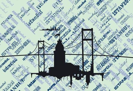 istanbul city vector artのイラスト素材